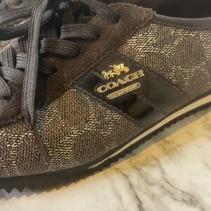 Brown coach sneakers